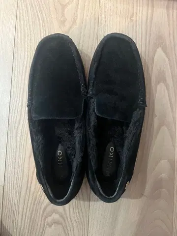 HIMIKO 블랙 스웨이드 모카신