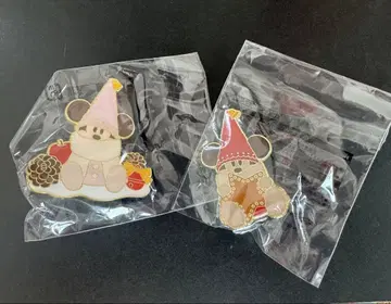디즈니랜드 리루린린 2종 핀 배지