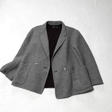 새상품급 HERNO 이탈리아 울 테일러드 자켓 44 그레이