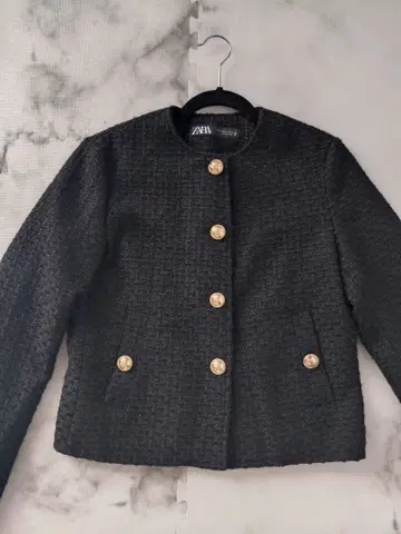 자라 트위드 자켓