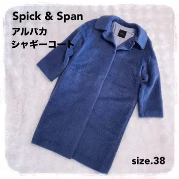 스픽 앤 스팬 W 알파카 샤기 코트 38 라벤더 M