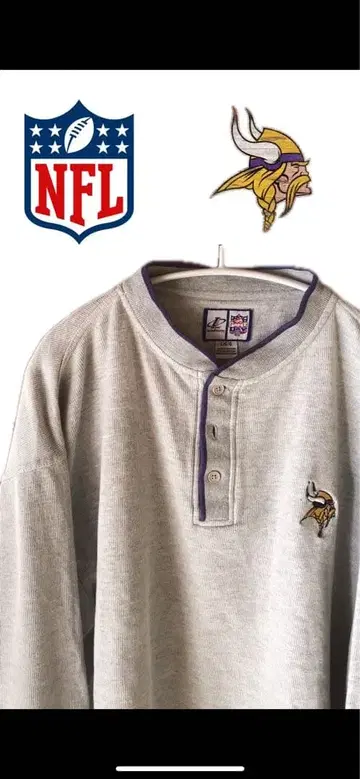 NFL 미네소타 바이킹스 헨리넥 트레이닝복