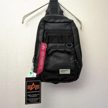 미사용 새상품 ALPHA INDUSTRIES 원 숄더 백 블랙