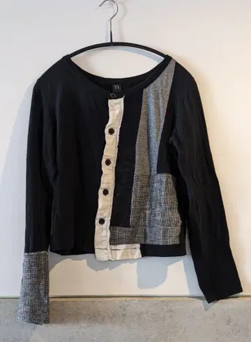 Y's 패치워크 긴팔 가디건