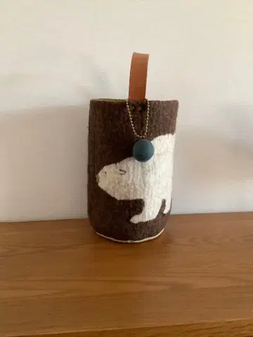 북극곰 디자인 토트백 핸드메이드