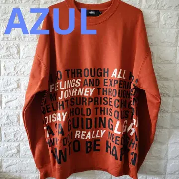 AZUL by MOUSSY 오렌지 L 크루넥 트레이닝복