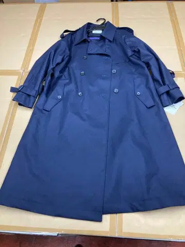 비탈레 바르베리스 카노니코 여성용 울 혼방 코트 size 40 네이비