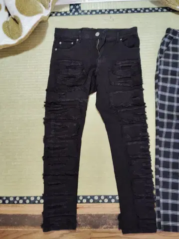 프리지 데님 롱 팬츠 블랙