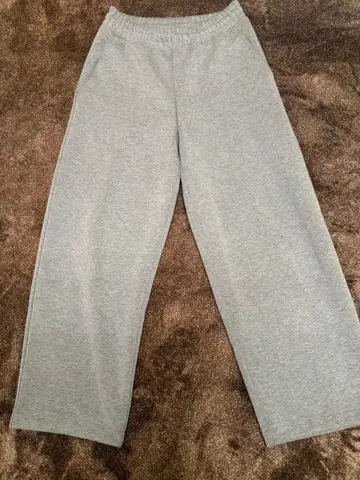 유니클로C 맨투맨 와이드 팬츠 S 사이즈 05 그레이