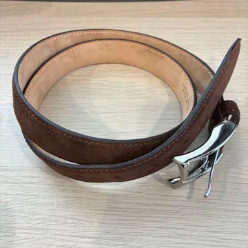 새들러스 브라운 스웨이드 벨트