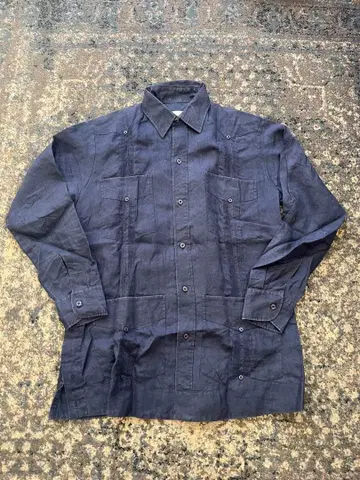 린넨 쿠바 셔츠 긴팔