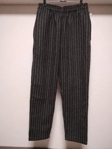 이지 팬츠 L 그레이 x 오렌지 스트라이프