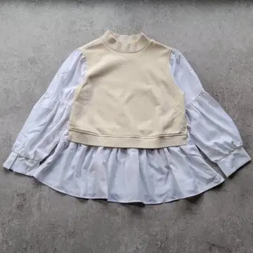 [ 새상품급 ] 온워드 카시야마 K 라인 도킹 맨투맨 셔츠 레이어드 M