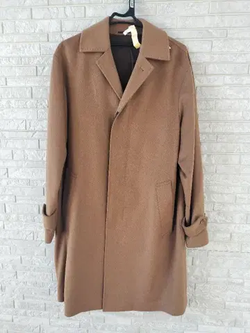 EDIFICE 스탠 칼라 울/캐시미어 코트 베이지 클리닝 완료