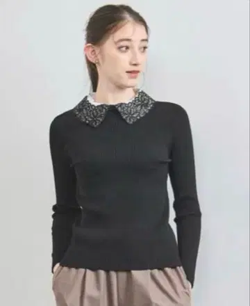 유나이티드 애로우즈 레이디 롱 슬리브 니트