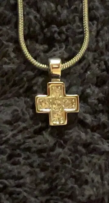 [ 컨디션 최상 ] SWAROVSKI 스와로브스키 목걸이 크리스탈 크로스