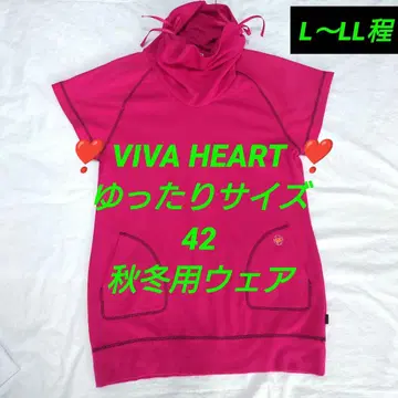 VIVA HEART 여성용 골프웨어 가을 겨울용 핑크 42 빅 사이즈