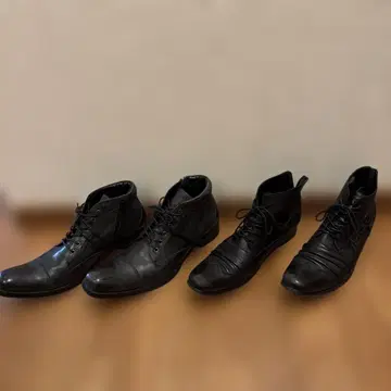 숏부츠(가죽 블랙) 2켤레 세트