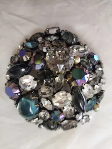 빈티지 큐빅 브로치