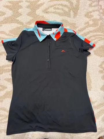 피케 셔츠 여성용 블랙 파랑 빨간색