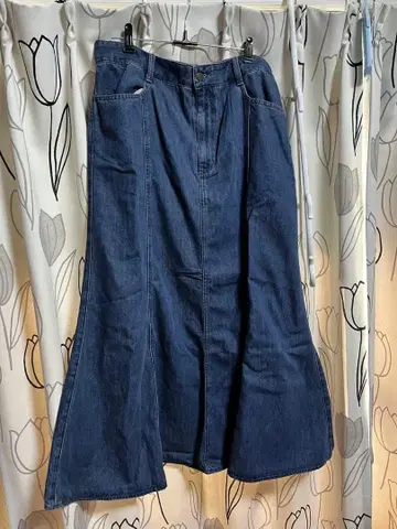 GU 플레어 스커트 3XL 67 BLUE