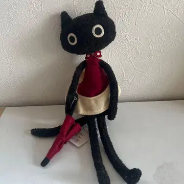 Sun Arrow MEME 검은 고양이 봉제 인형 약 28cm