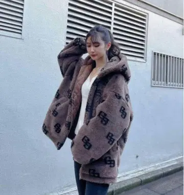 레어 상품 GYDA GG 로고 BIG 보아 블루종 브라운