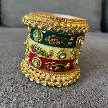 인디언 스타일 뱅글 5개 세트 핸드메이드