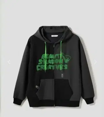 그래픽 프린트 후드 부착 후드티