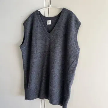 roku 6 울 보일 니트 베스트 그레이 새상품급