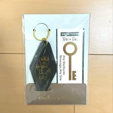 스타벅스 호텔 키체인 부착 비버리지 카드 베어리스타 곰