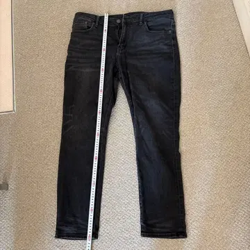 블랙 슬림핏 데님 팬츠 American Eagle 중고 36x30