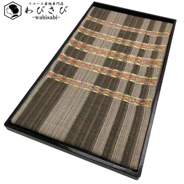 후쿠로 오비 아름다운 가로 단 직조 무늬 금 통과 금실 O-1085