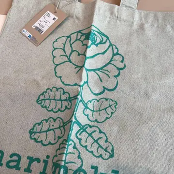 미사용 새상품 마리메꼬 비키루스 토트 백 그린