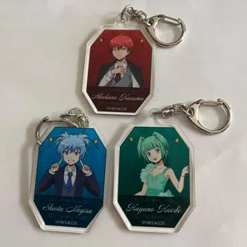 암살교실 아크릴 키링 (카르마, 나기사, 카야노)