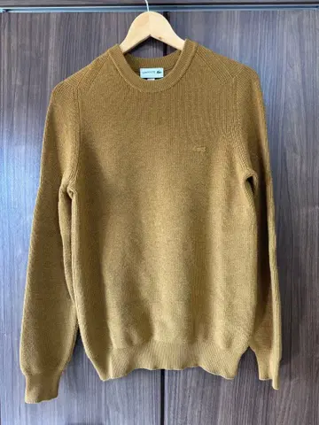 LACOSTE 머스타드 니트 스웨터 US S