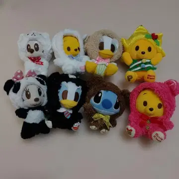 디즈니 인형옷 마스코트 봉제 인형 세트 중고