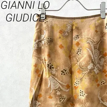 GIANNI LO GIUDICE 롱 스커트 플레어 꽃무늬 안감 부착