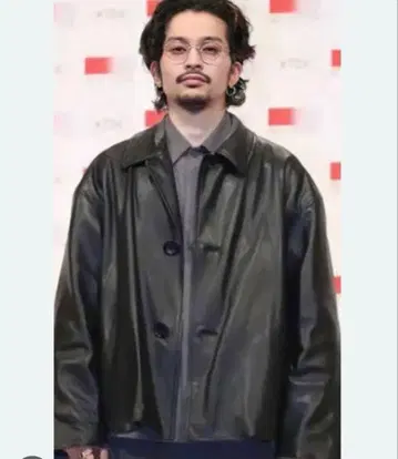 King Gnu 킹누 츠네타 다이키 오버 사이즈 가죽 자켓