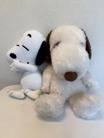스누피 점보 봉제 인형 2개 세트