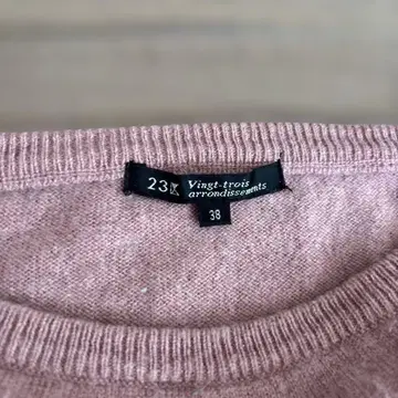 23구 긴팔 니트 스웨터 38 핑크