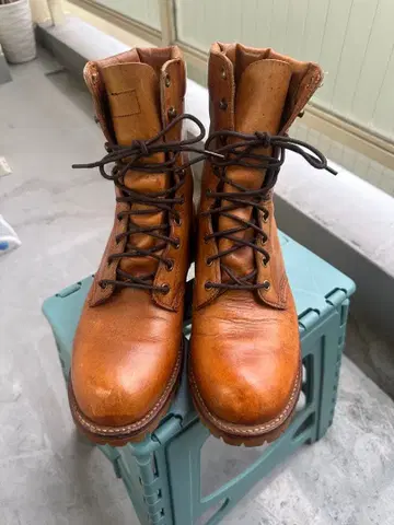 Chippewa 블랙 택 워크 부츠 8D