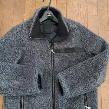 TATRAS 스탠드 카라 보아 블루종 그레이