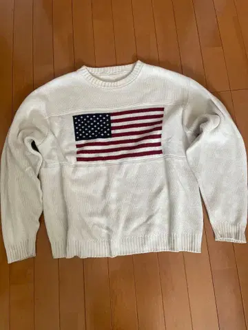 미국 국기 코튼 100 스웨터