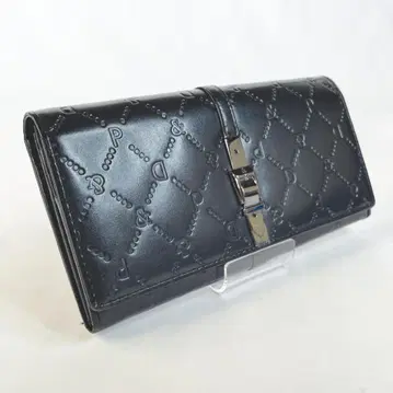 [ Pinky & Dianne ] 모노그램 장지갑 블랙