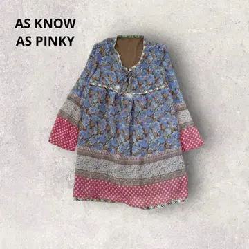 쉬폰 튜닉 보헤미안 플레어 슬리브 도트 무늬 꽃무늬 귀여운 개성있는