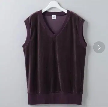 [ 6(ROKU) ] VELOUR VNECK VEST