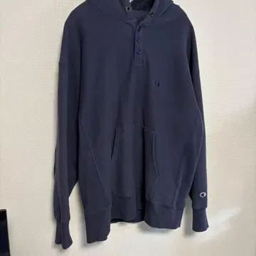 CHAMPION 별주 엘보 패치 헨리넥 후드티