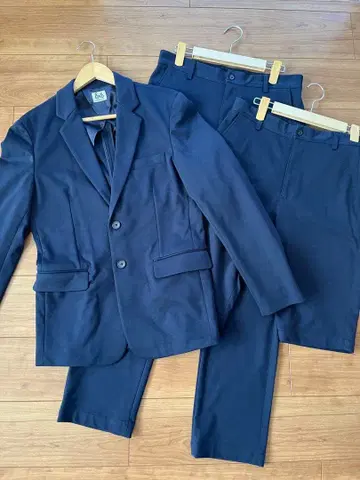 KINASHI CYCLE 네이비 캐주얼 수트 LL 3종 세트