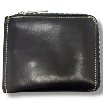 Whitehouse Cox 슬림 지퍼 월렛 브라이들 레더 네이비